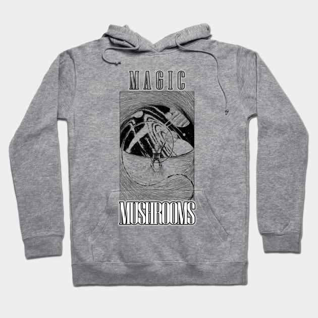 Magic Mushrooms Hoodie by Vhitostore